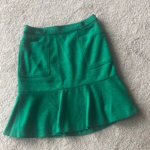 Maeve Kelly GreenWool Skirt